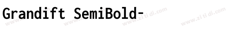 Grandift SemiBold字体转换